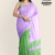 Lavender Green Handloom Cotton Saree DC5071