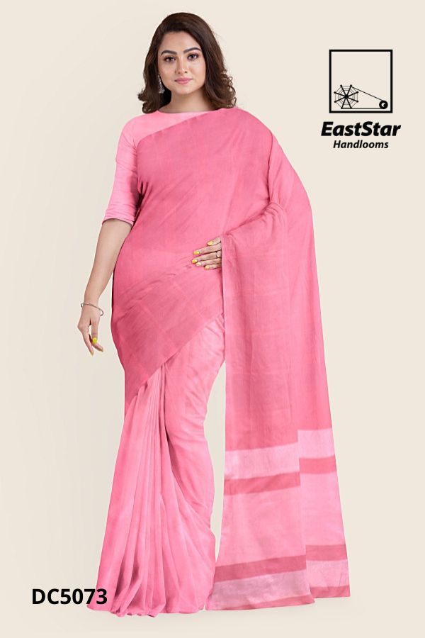 Pink Handloom Cotton Saree DC5073 Pink Handloom Cotton Saree DC5073