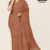 Terracotta Brown Handloom Embroidery Cotton Saree EMC2055