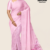 Pastel Pink Handloom Embroidery Silk Saree ES1202