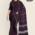 Dark Plum Handloom Cotton Saree FC1014