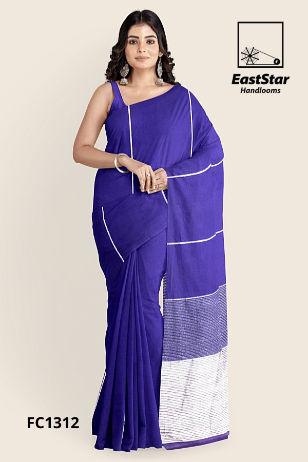Royal Purple Handloom Cotton Saree FC1312 Royal Purple Handloom Cotton Saree FC1312