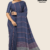 Slate Blue Handloom Cotton Saree FC1419