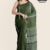 Dark Olive Green Handloom Cotton Saree FC1452