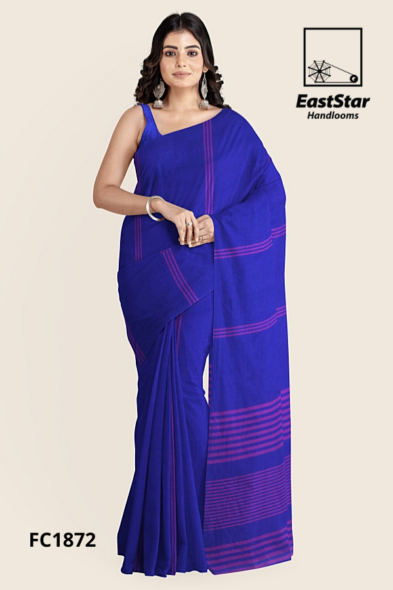 Royal Blue Handloom Cotton Saree FC1872 Royal Blue Handloom Cotton Saree FC1872