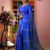 Royal Blue Handloom Cotton Saree FC1988