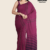 Solid Plum Magenta Handloom Cotton Saree FC2339