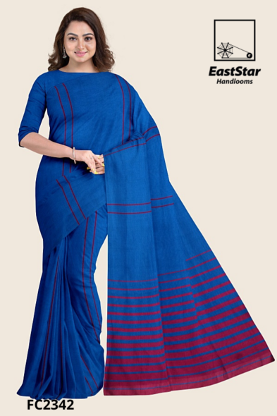 Royal Blue Handloom Cotton Saree FC2342 Royal Blue Handloom Cotton Saree FC2342