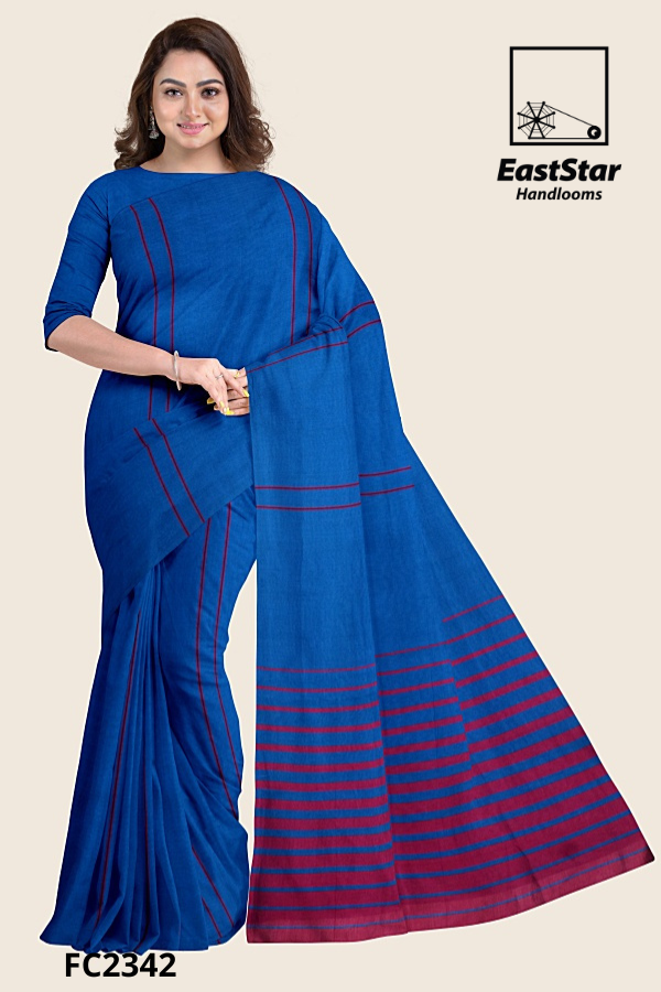 Royal Blue Handloom Cotton Saree FC2342 Royal Blue Handloom Cotton Saree FC2342