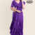 Deep Purple Handloom Silk Saree JS3433