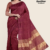 Maroon Handloom Silk Saree JS3450