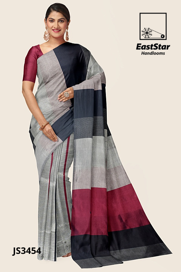 Multi Colour Handloom Silk Saree JS3454 Multi Colour Handloom Silk Saree JS3454
