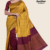 Mustard Maroon Handloom Silk Saree JS3315