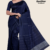 Navy Blue Handloom Silk Saree JS3549