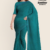 Teal Handloom Cotton Saree DC3349