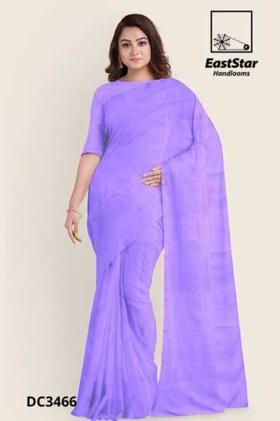 Lavender Handloom Cotton Saree DC3466