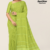 Light Lime Green Handloom Cotton Saree DC3490