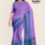 Purple Blue Handloom Cotton Saree DC5063