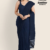 Navy Blue Handloom Cotton Saree DC5085