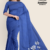 Royal Blue Handloom Embroidery Cotton Saree EMC2078