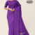 Solid Purple Handloom Embroidery Cotton Saree EMC2081