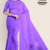 Bright Purple Handloom Embroidery Cotton Saree EMC2082