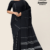 Black Handloom Cotton Saree FC1020