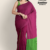 Magenta Handloom Cotton Saree FC1049
