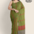 Olive Green Handloom Cotton Saree FC1149
