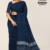 Dark Navy Blue Handloom Cotton Saree FC1157