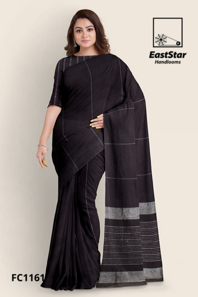 Brown Handloom Cotton Saree FC1161