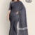 Charcoal Grey Handloom Cotton Saree FC1172