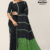 Black Handloom Cotton Saree FC1183