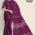 Plum Purple Handloom Cotton Saree FC1241