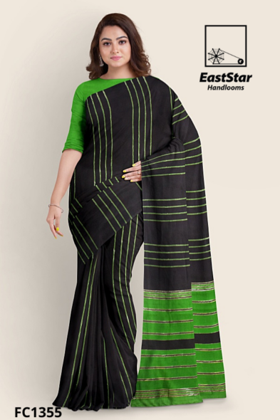 Light Brown Handloom Cotton Saree FC1355