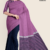 Dusty Magenta Navy Blue Handloom Cotton Saree FC1374