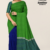 Green Blue Handloom Cotton Saree FC1379