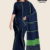 Navy Blue Handloom Cotton Saree FC1569