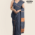 Charcoal Grey Handloom Cotton Saree FC1580