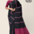 Black Handloom Cotton Saree FC1768