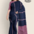 Navy Blue Handloom Cotton Saree FC1772