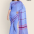 Sky-blue Purple Handloom Cotton Saree FC1877