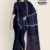 Navy Blue Handloom Cotton Saree FC1929