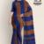 Navy Blue Brown Handloom Cotton Saree FC1981