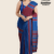 Blue Maroon Handloom Cotton Saree FC2213