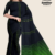 Black Green Handloom Cotton Saree FC2353