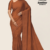 Rust Solid Handloom Silk Saree JS3146