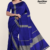 Royal Blue Handloom Silk Saree JS3486