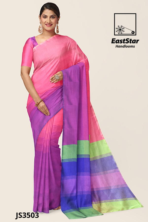 Multi Colour Handloom Silk Saree JS3503 Multi Colour Handloom Silk Saree JS3503