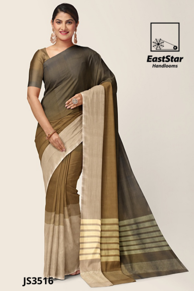 Multi Colour Handloom Silk Saree JS3516